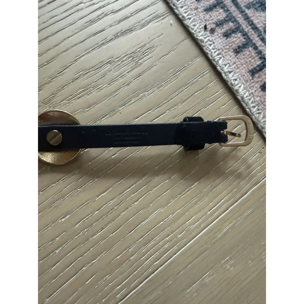 Lovers + Friends Black Leather Concho Belt Medium 38